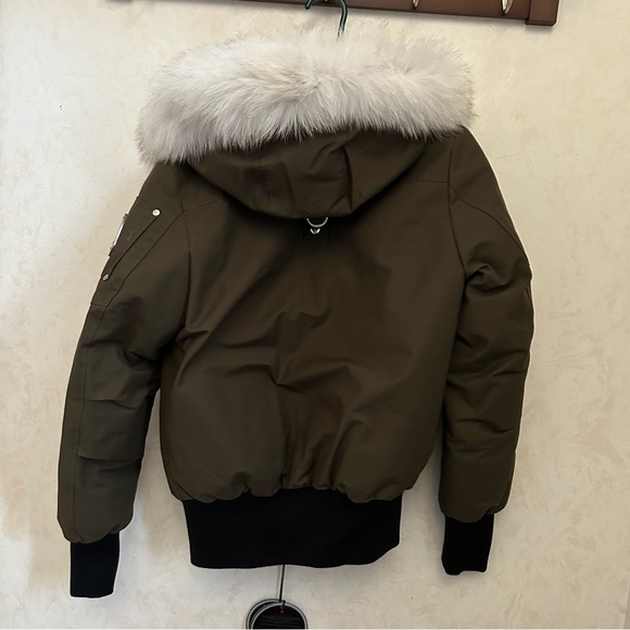 New with tag Moose Knuckles Debbie Bomber with Natural Fox fur down Jacket - Picture 11 of 11